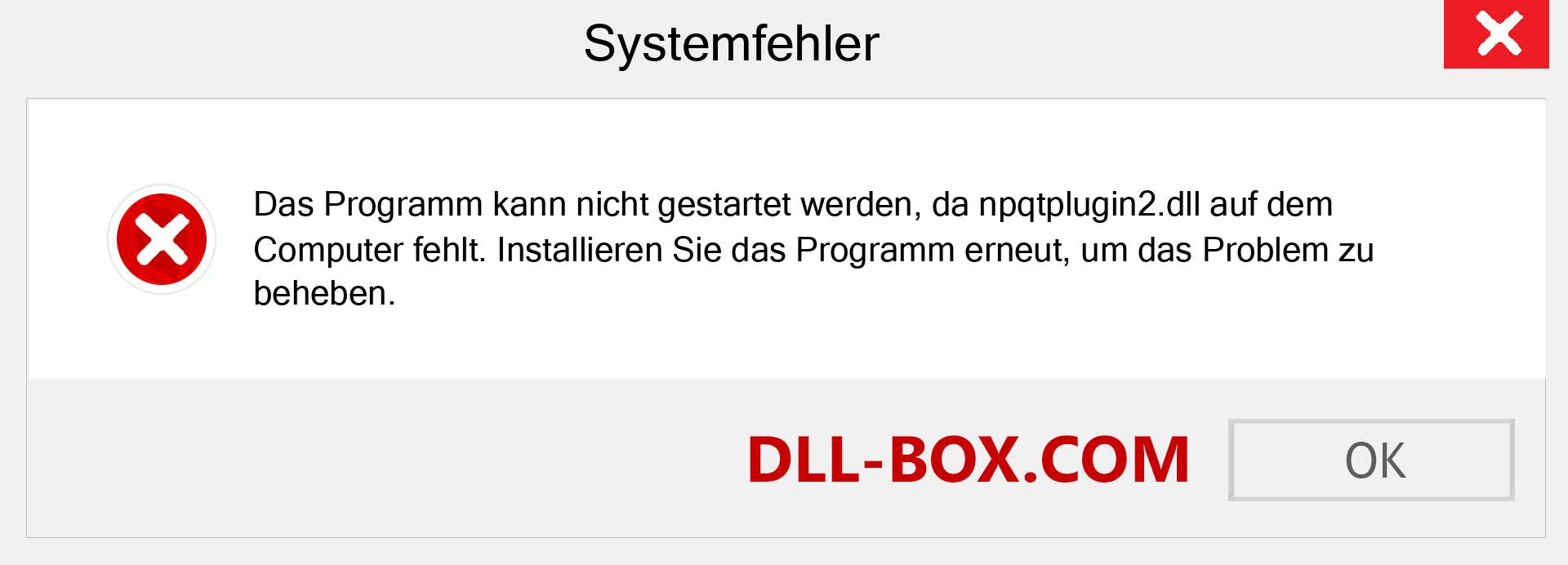 npqtplugin2.dll-Datei fehlt?. Download für Windows 7, 8, 10 - Fix npqtplugin2 dll Missing Error unter Windows, Fotos, Bildern