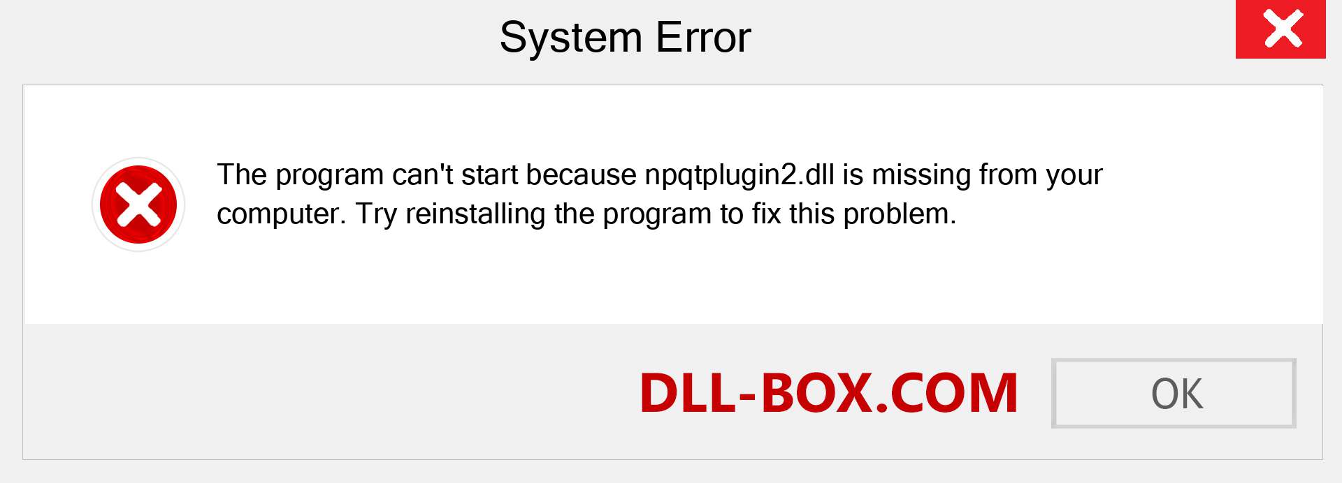  npqtplugin2.dll file is missing?. Download for Windows 7, 8, 10 - Fix  npqtplugin2 dll Missing Error on Windows, photos, images
