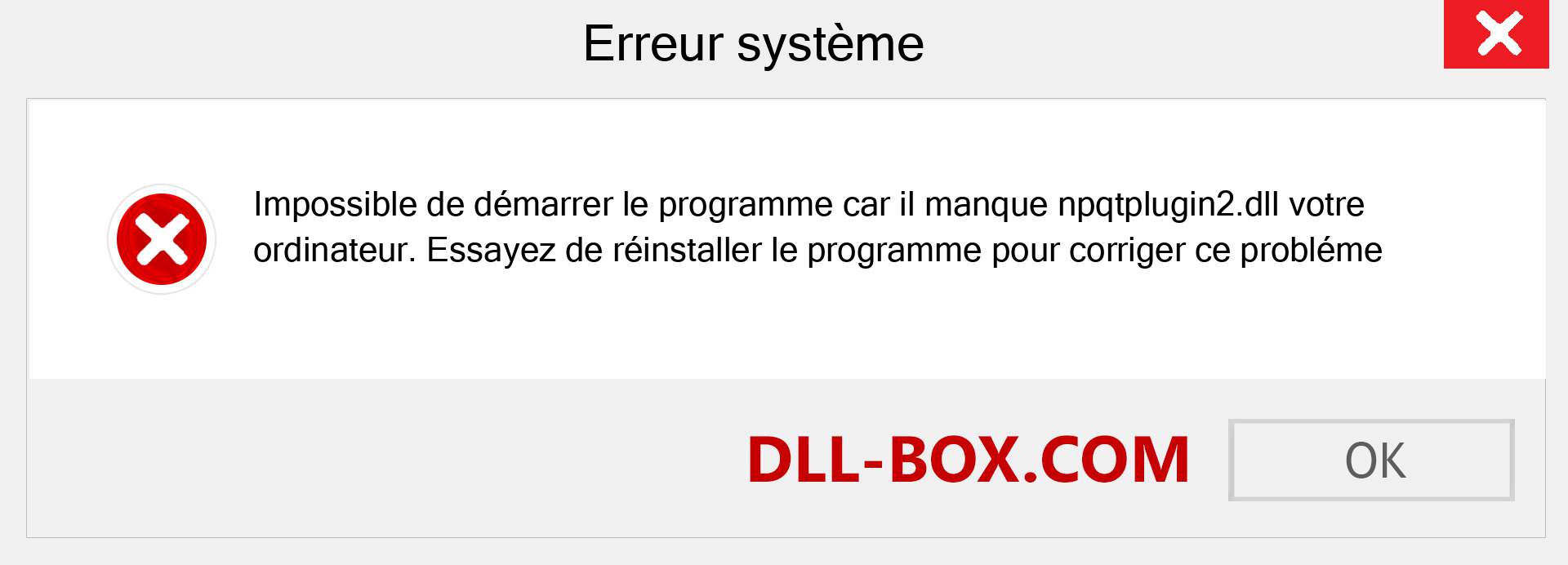 Le fichier npqtplugin2.dll est manquant ?. Télécharger pour Windows 7, 8, 10 - Correction de l'erreur manquante npqtplugin2 dll sur Windows, photos, images